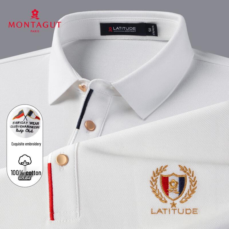 

MONTAGUT 100% Cotton Long-Sleeve Polo Shirt 54