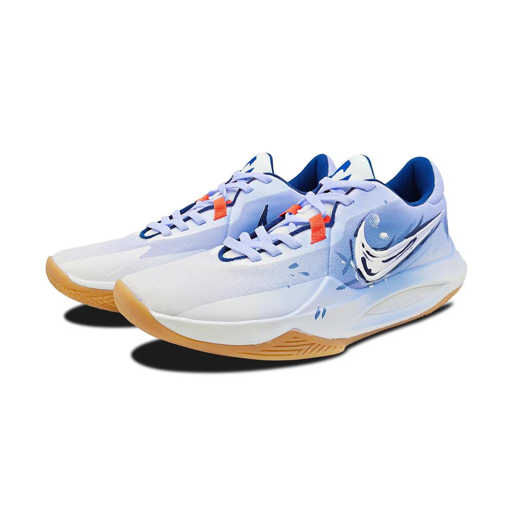 Nike Precision 6 Trendy Coverage Impact Resistant Coverage Impact Resistant Low top Basketball Shoes Men's Sky Blue HV1796-141(Team282-)