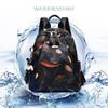 1Pc Feather Butterfly Print Backpack Female Oxford Cloth Waterproof Travel Casual Schoolbag Brand Ladies Large Capacity Backpack for Teenagers