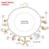 Hot Selling Monolayer Starfish Shell Pendant Hollow Out Alloy Waist Chain Beach Bikini Body Chain
