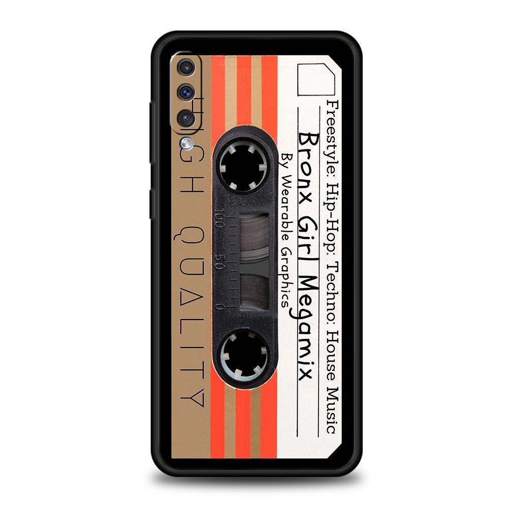 Vintage Cassette Tape Phone Case For Samsung Galaxy A56 A36 A26 A34 A17 A16 A06 A14 A12 A54 A72 A24 A22 5G A52 A50 A40 A32 Cover