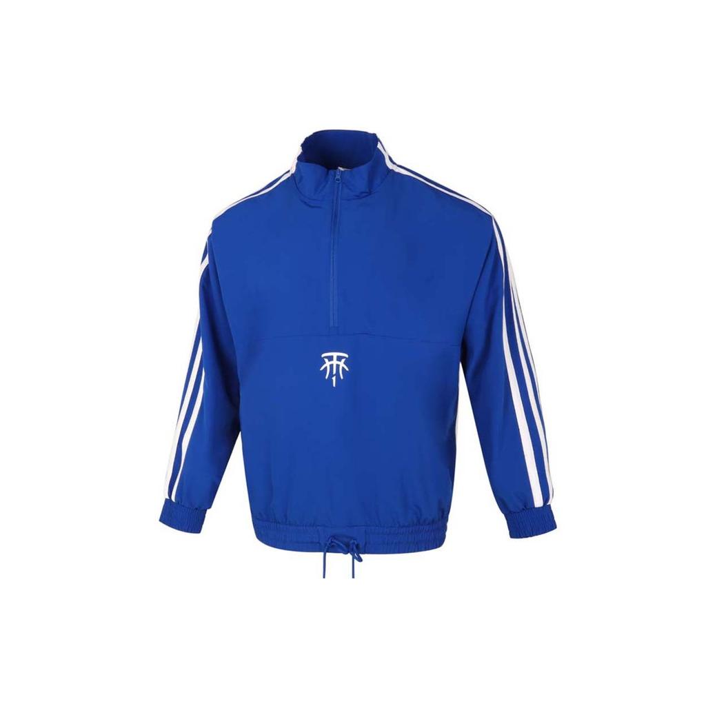 Adidas T-Mac Classic Stripe Logo Half-Zip Pullover Jacket Men Jacket Blue GH6689