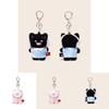 Cute Pajamas Cat Plush Keychain With Fluffy Pet Sleepwear For Collectors And Gifts