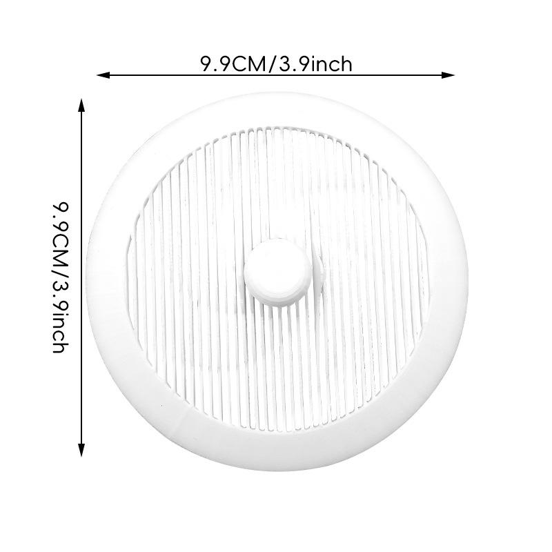 Anti Clogging, High Flow Floor Drain, Kitchen Sink, Bathroom, Floor Plastic Floor Drain, Kitchen Tool, Bathroom Floor Drain, Lightweight Design, White Pack of 1