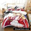 Azur Lane Luxury Bedding Set Japan Anime Cartoon Duvet Cover Set Comforter Bedspread Linen Twin Single Size Printed Home Textile