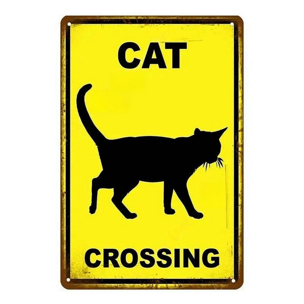 Decoração Aviso Placas de lata de metal vintage Cuidado com beijos de cachorro Cartaz engraçado Decoração para Café Garagem Bar Pub Clube Homem Caverna Decoração de parede