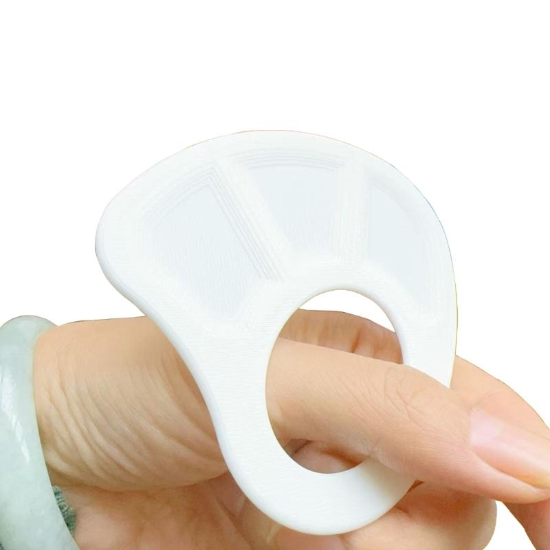 3 Color Mixing Tray Miniature Handheld Finger Painting Palette For Watercolor Oil Acrylic Paint With Thumb Hole Design