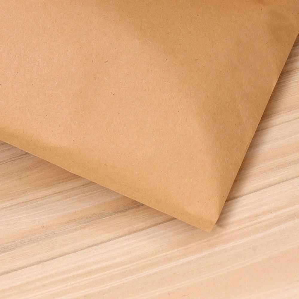 100Pcs Coated Greaseproof Oil Proof Bags Brown Kraft Paper Sandwich Packaging  Food Packing