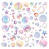 Summer Ocean Bubbles Window Stickers - Colorful Electrostatic Glass Decorations
