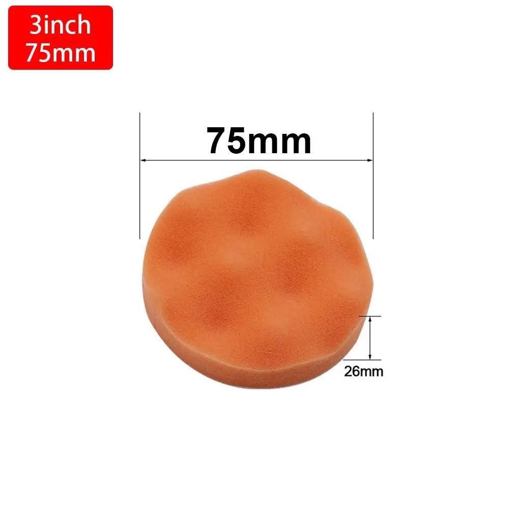 1Pcs Sponge Buffing Foam Sponge Polishing Pad Removes Scratches Polisher Drill Wheel Adapter Car Polishing Disc Flat Wavy