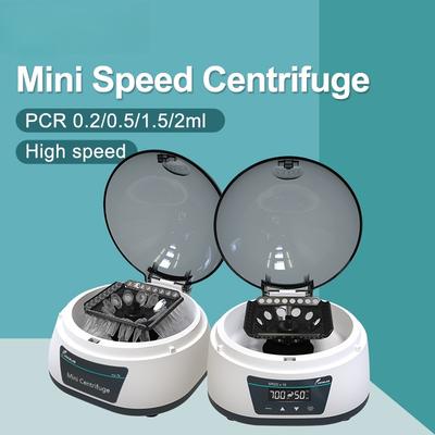 Mini Portable PCR Centrifuge Machine Digital Display High-Speed Plasma Centrifuge Laboratory Microcentrifuge