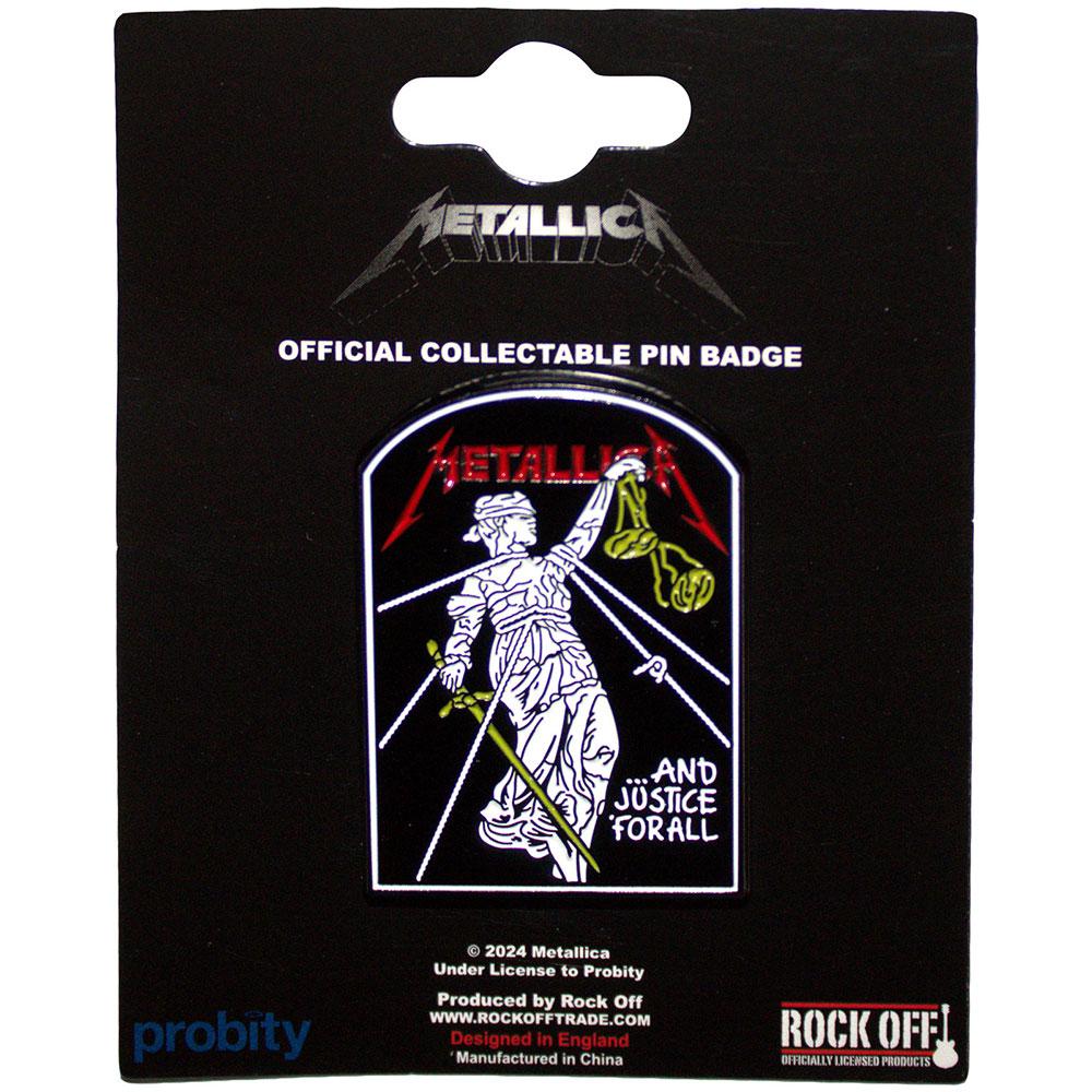 Metallica And Justice For All Tombstone Badge