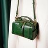 Retro Japanisch-Koreanische Kissentasche aus echtem Rindsleder - Schulter- und Umhängetasche aus Leder für Damen