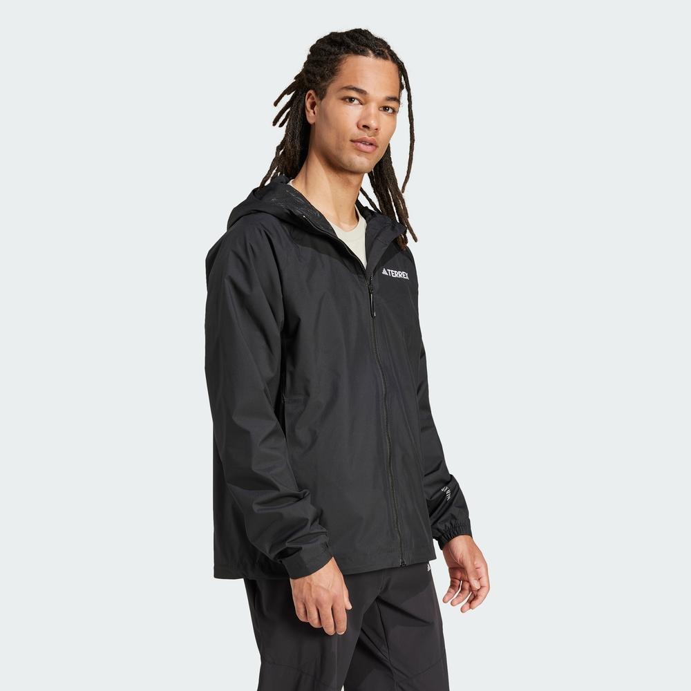 adidas Multi 2L Rain.Rdy Jacket Solid Color Brand Logo Print Hooded Long Sleeve Waterproof Jacket Men Jacket Black JN8804