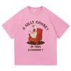 Silly Goose Funny Meme TShirt Harajuku Vintage Style Unisex Cotton Graphic Tee Daily Wear Comfortable Women And Men Tshirts