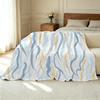 Soft Flannel Fleece Blanket, Breathable Minimalist Design, Skin-friendly Warm & Stylish, Ideal for Home Relax & Christmas/Halloween Use