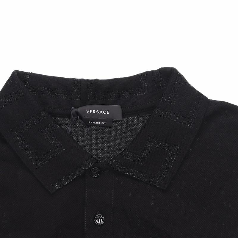 VERSACE SS23 Polo Shirt Men's Black A87402-1A06199-2B200