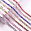Iron On Trim Square Crystal Rhinestone Trim Rhinestone DIY Hot Fix Tape Hot Melt Rhinestone Chain Shoes Decor