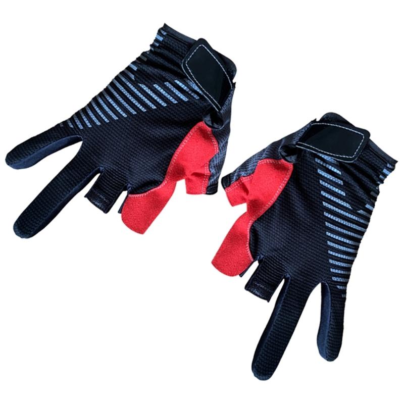 3 Fingerless Fishing Gloves Quick Drying Nonslip Fishing Gloves for Kayaking Paddling Driving Hiking Comfortable To Wear