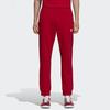Adidas Originals Trefoil Essentials Cotton French Terry Slim Fit Drawstring Waist Ribbed Cuffs Casual Jogger Pants Men Red DX3618