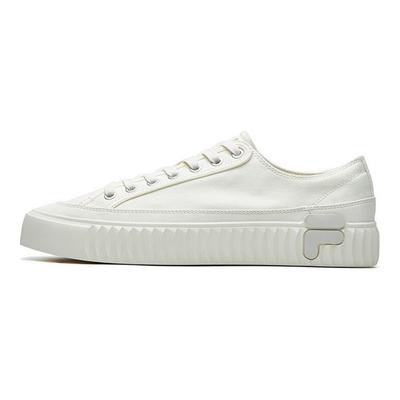 Scarpe da Skate Basse in Tela Moda Versatili Resistenti Leggere Sneaker da Uomo Bianco Sporco F12M124342FGA