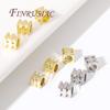 3X3MM Square Spacer Beads 18K Gold Plated Brass Cube Beads DIY Beading Jewelry Accessories,Spacer Separator Bead Wholesale
