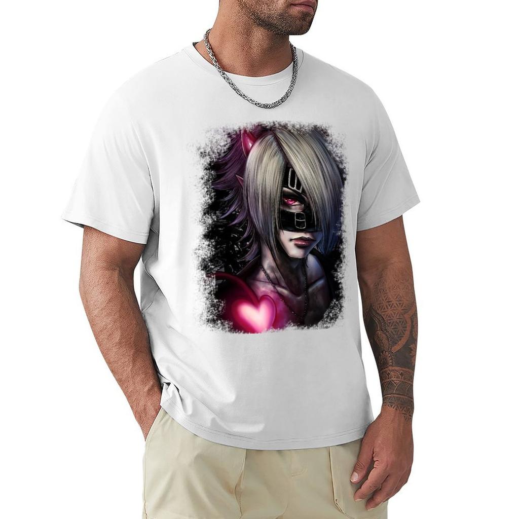 Reita Heresy Demon Tshirt Basic Solid Color Short Sleeve Cotton Top