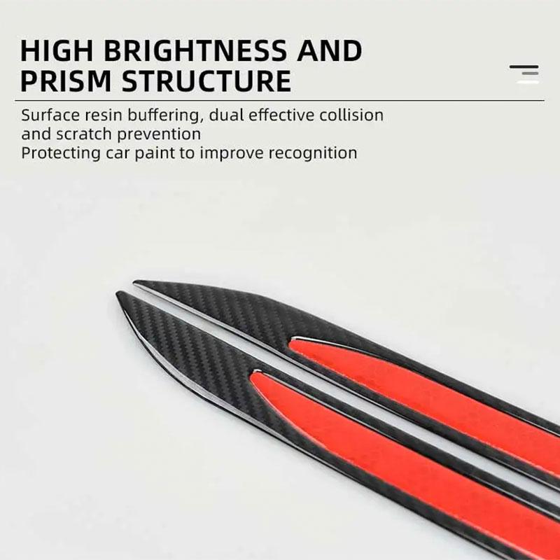 Auto Reflektierende Aufkleber Warnstreifen Klebeband Rückstandsfrei Schützender Autoaufkleber Warnung für Nachtfahrten Karosserie Sicherheitswarnaufkleber
