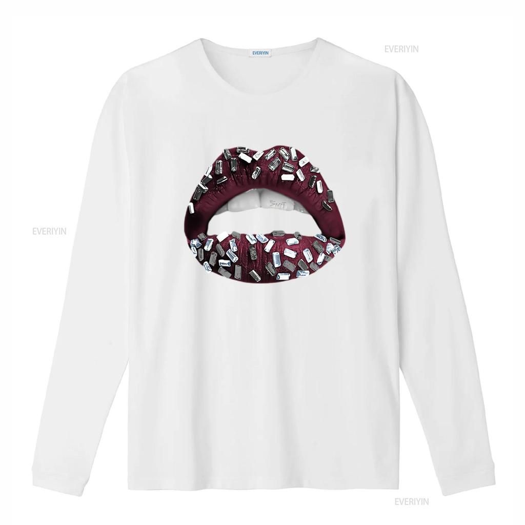 T-shirt da uomo Design Labbbra Gioiello 5 Borgogna Abbinamento Sneaker Nero vintage Lavato Casual uomo abbigliamento designer grafica Unisex