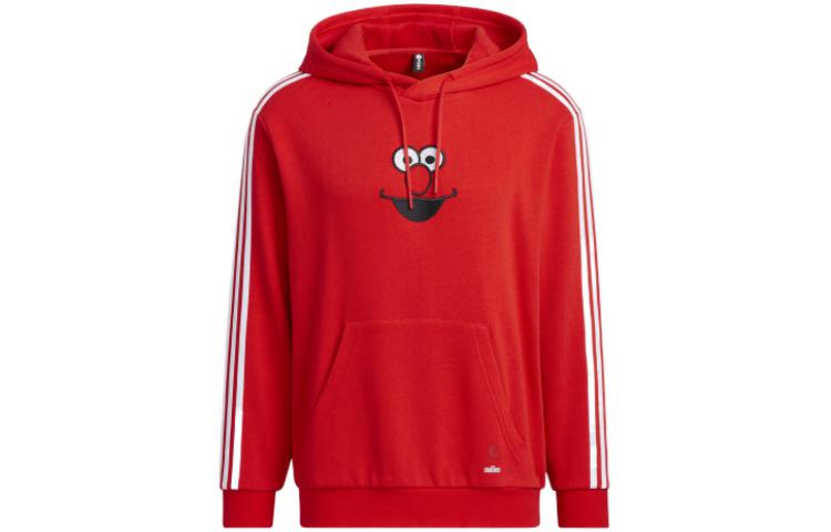 Adidas Neo Sesame Street Co branded Collection U Ss Hdy Elmo Sweatshirt Unisex Red HD7300 S