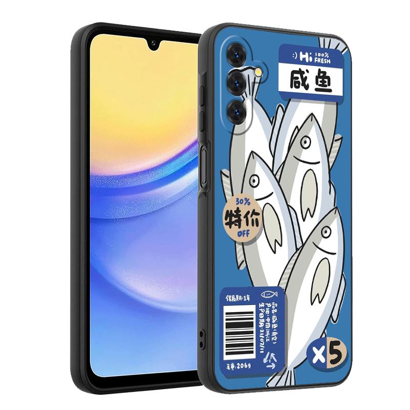 Reduzierte Gesalzene Fisch Weiche Handyhülle für Samsung A17 A37 A57 A16 A26 A36 A56 A15 A25 A35 A55 A14 A24 A34 A54 A13 A23 A33 A53 A