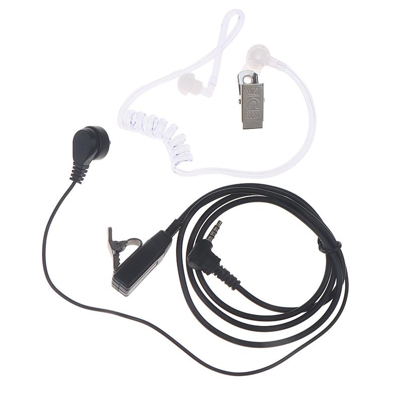 Auricolare 3,5 mm 1 Pin Radio Copertura Aerea Tubo Acustico Auricolari Cuffie Con Microfono PTT