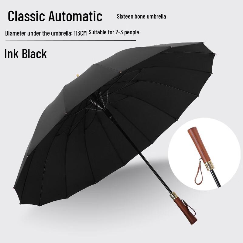 Men s 16-Rib Straight Business Umbrella