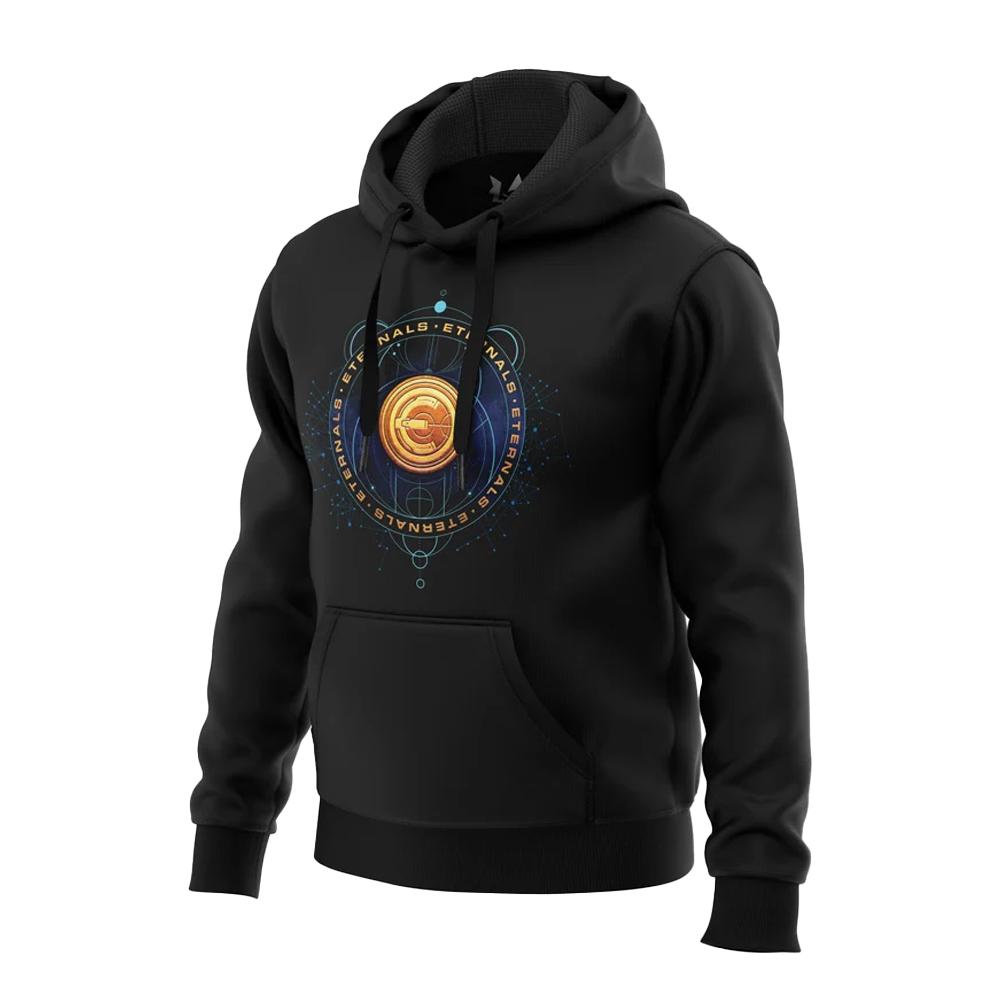 Marvel Mens Eternals Movie Emblem Hoodie