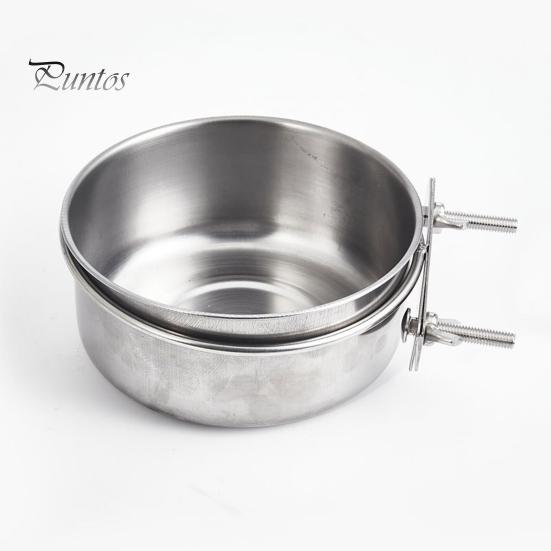 1/2 stk. Mateskål for små fuglebur med klemme i rustfritt stål Vannmatskål til kjæledyrmater Coop-tilbehør til papegøye-kakefugl-ara dvergpapegøyer