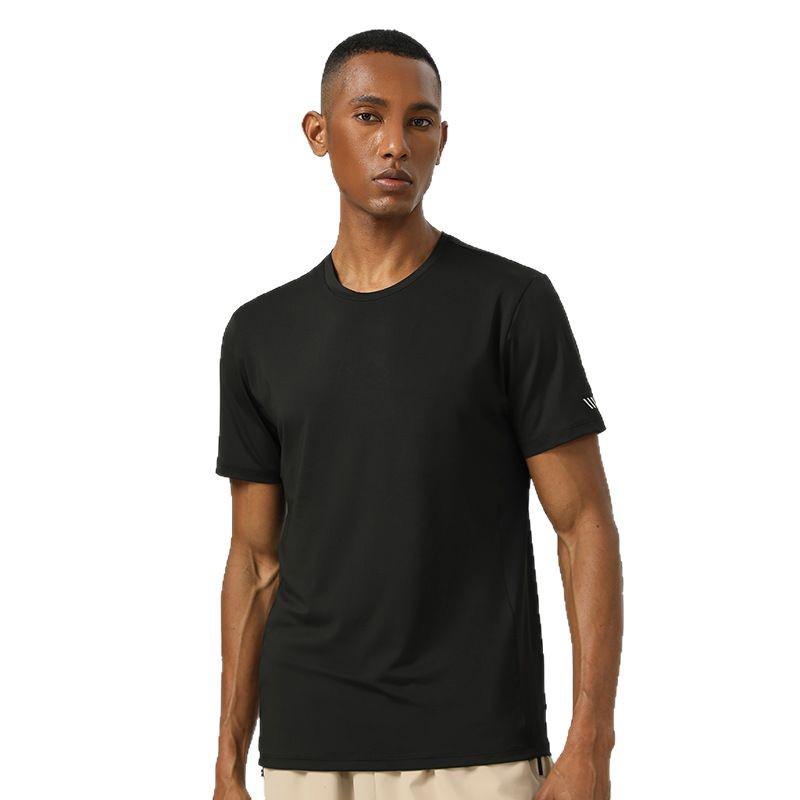 25SS Men's Quick-Dry Reflective T-shirt: Breathable, High-Elastic Short Sleeve for Night Vision Outdoor Sports & Fitness