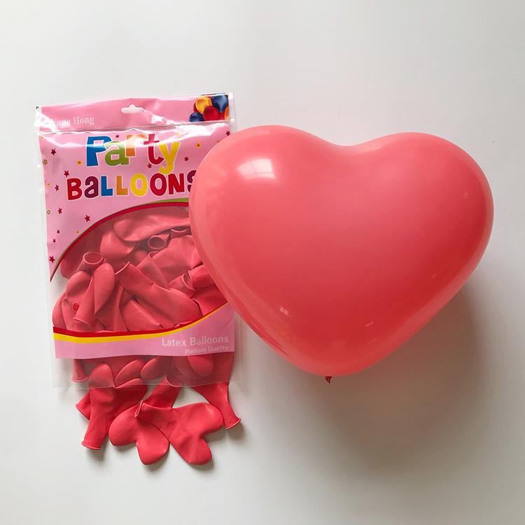 12inch Heart Shaped Balloon Love Anniversary Macaron Birthday Party Decoration Propose Wedding Site Layout Baby Shower Kids Toy