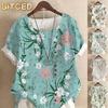 Women's Fashion Casual Short Sleeve O-Neck Blouses & Shirts