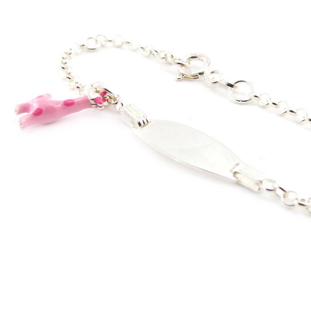 Les Trésors De Lily [C5633] - Corrente prateada 'Girafa Bambino'