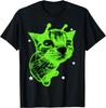 Y2K Alien Cat Meme Retro Silly Cat Vintage Space Kitty Funny Gift Unisex T-Shirt