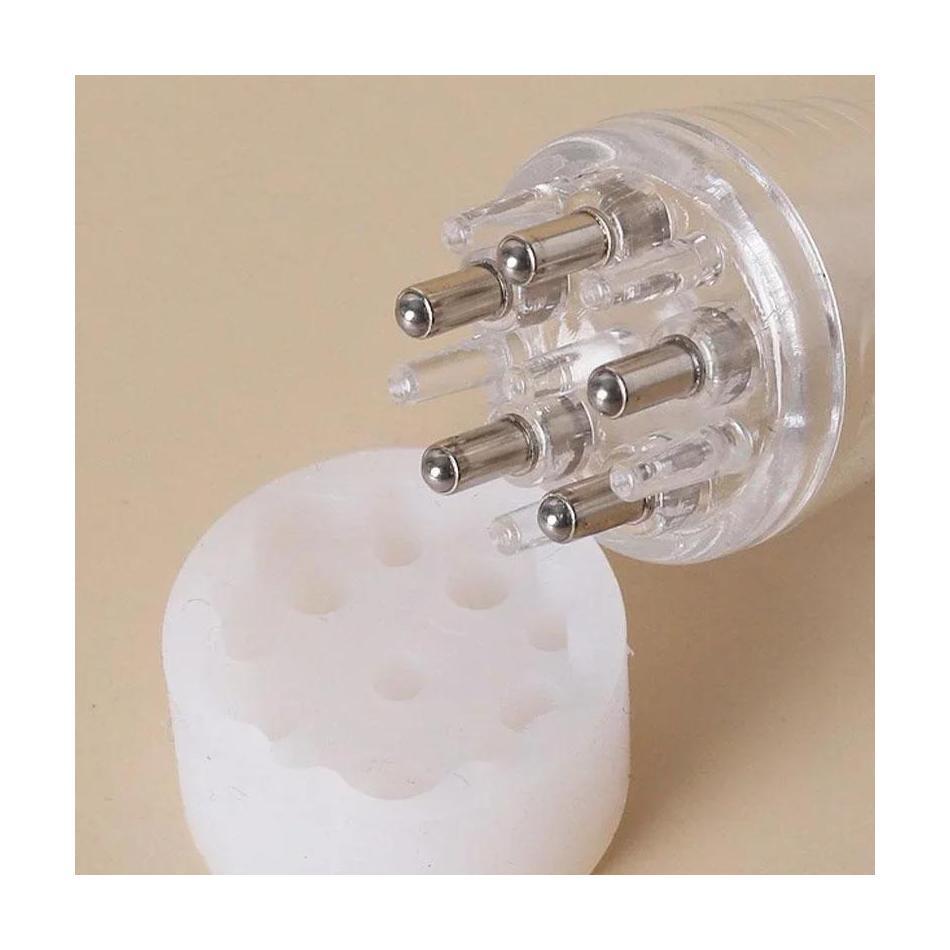 1 Pcs Mini Head Essential Oil Ball Massage Comb Hair Growth Liquid Application Guide Tool Five Needle Scalp Applicator Portable