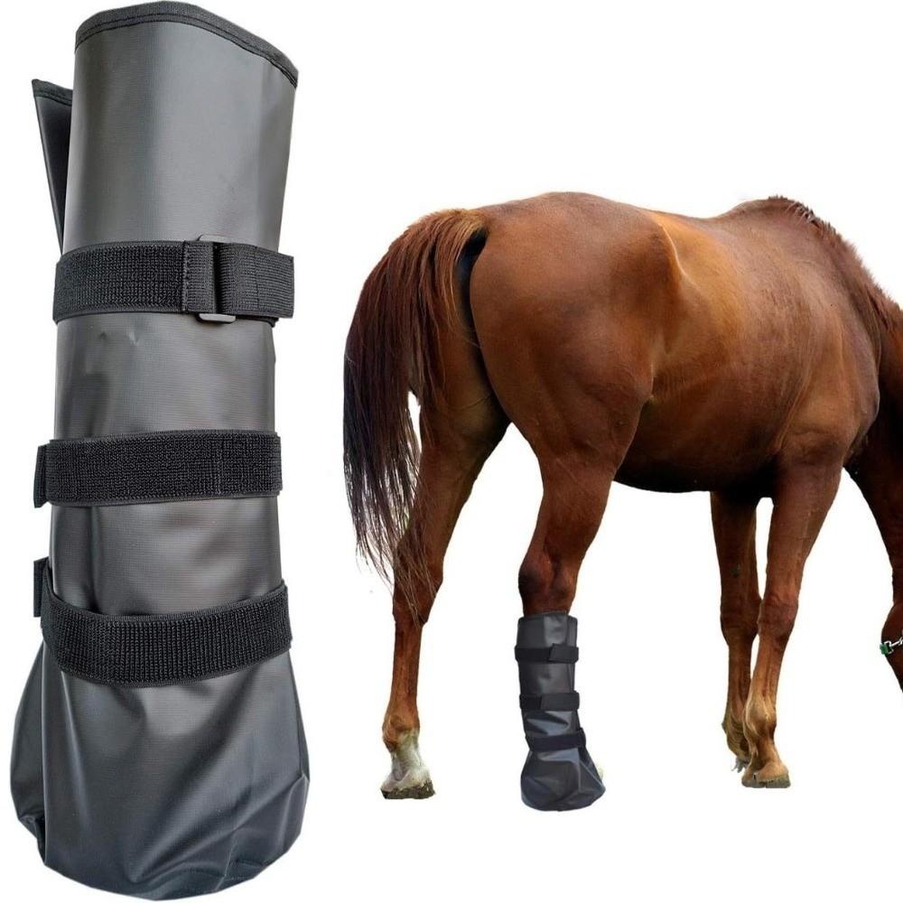 Adjustable Horse Soaker Bag with Elastic Band Horse Hoof Boots Horse Riding Boots  Farm Ranch