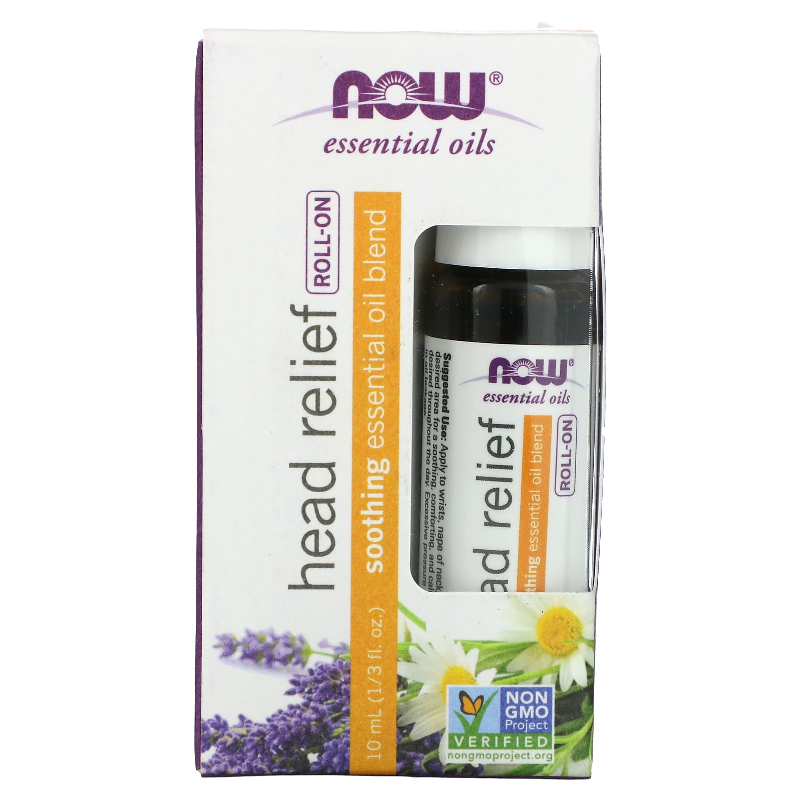 

NOW Foods, Эфирные масла, шариковый аппликатор Head Relief, 1/3 жидких унций (10 мл)