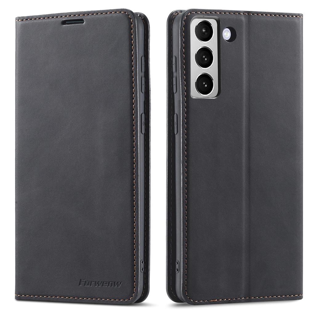 FORWENW pro Samsung Galaxy S23 Série Fantasy Nárazuvzdorný Kryt na Telefon Stojánek Kůže Příjemná na Dotek Kožené Pouzdro na Telefon Peněženka