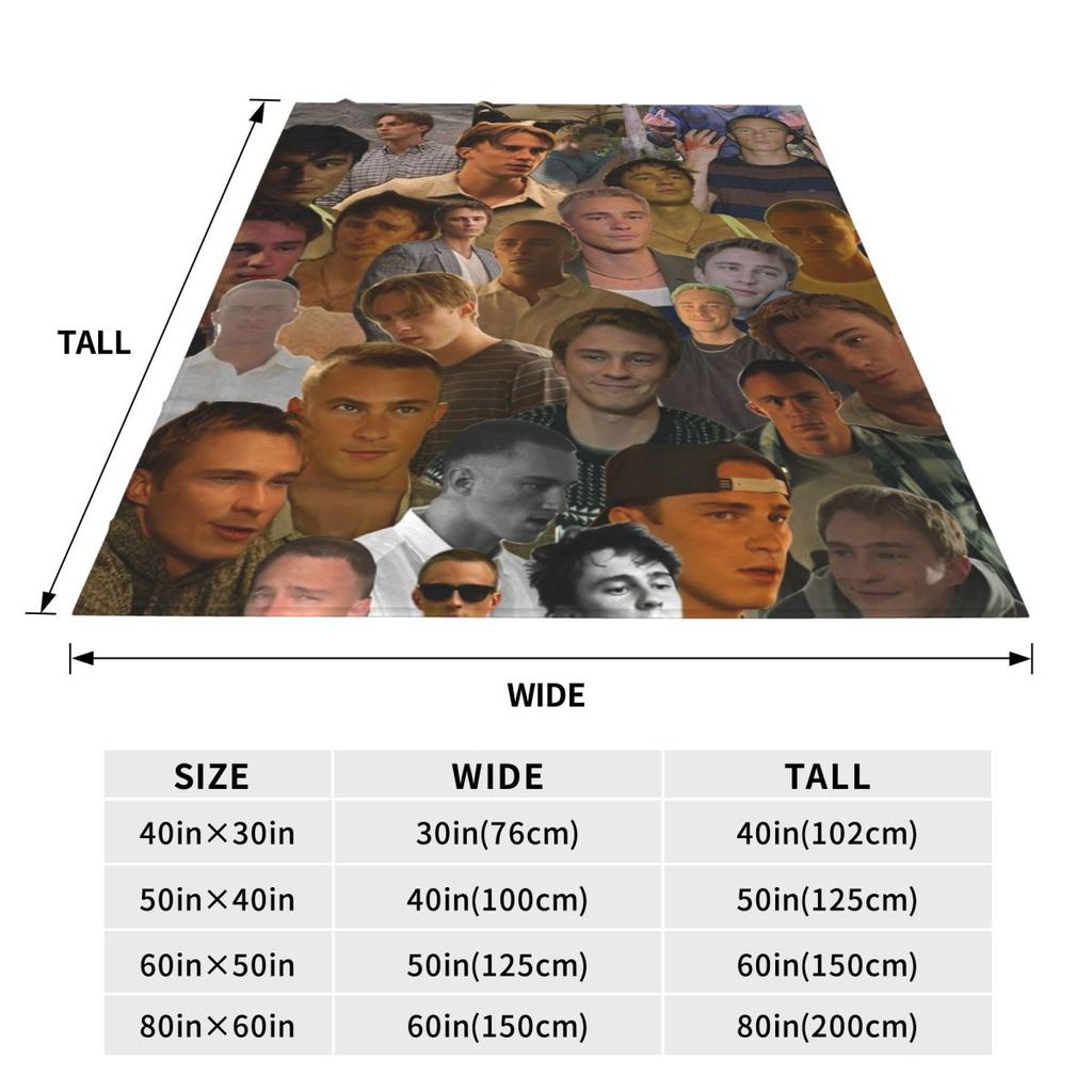 Drew Starkey Fotokoláž Deku Teplá Měkká Plyšová Deku na Pohovku Křeslo Pohovku Postel Dekorativní Flanelová Přikrývka Potah na Postel