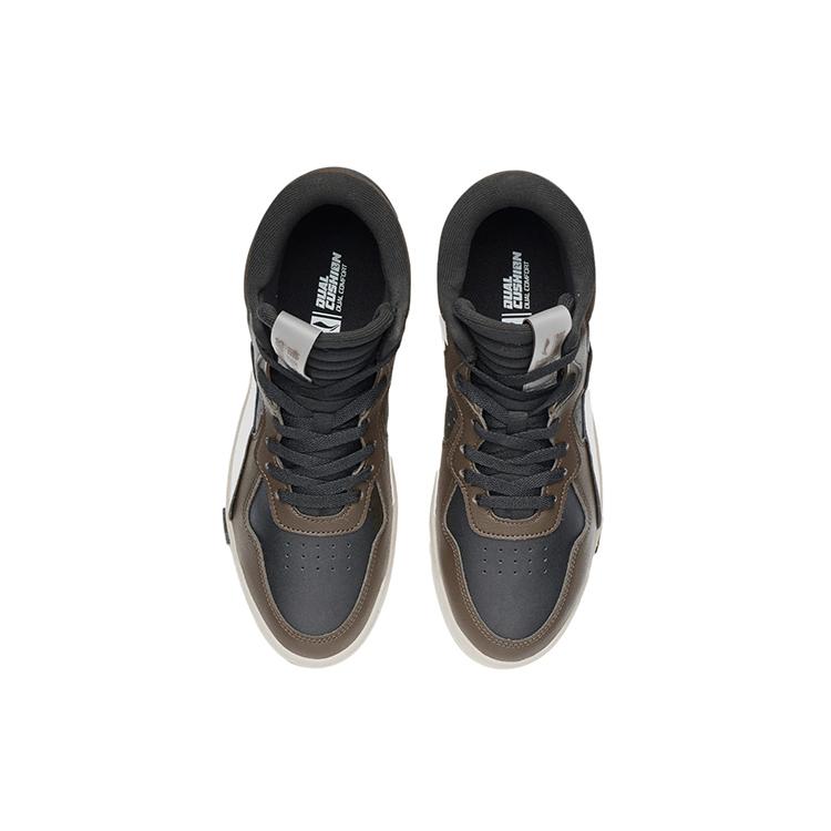 Li Ning Wave SUPERWAVE Mid Textile, Synthetic Leather Slip Resistant Cushioning Abrasion Resistant Mid top AGCR233-5