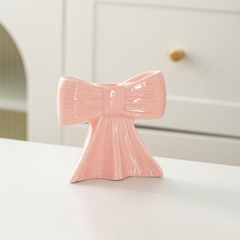 Ceramic Candle Cup Creative Handicrafts Unique Candlestick Ambience Multiple Colors Ins Gift Ornaments 5 Colors