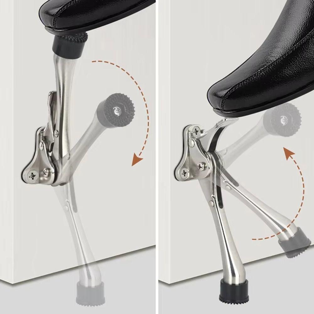 Heavy Duty Foot-Operated Door Stopper Adjustable Wall Mounted Door Holder  Home