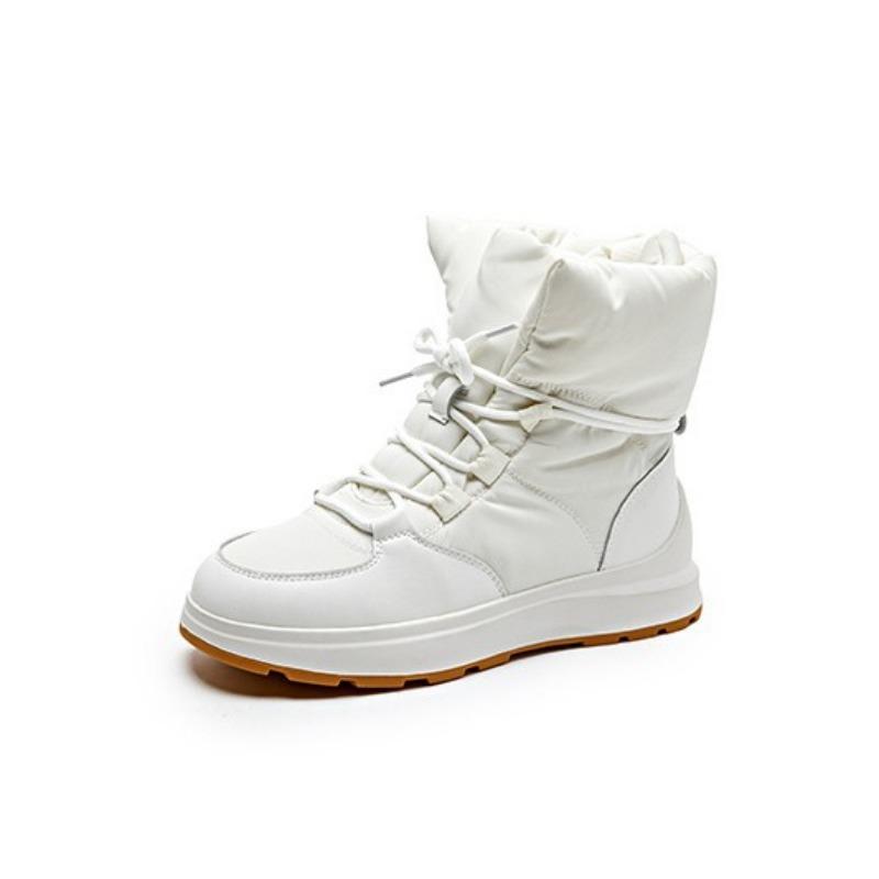 

Umbrella cloth snow boots women s winter new waterproof thick velvet warm snow cotton boots short women s cotton shoes 35 белый