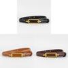Classic Leather Belt For Women With Alloy Buckle Perfect For Casual And Office Wear